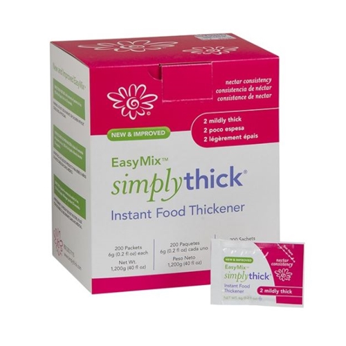 SimplyThick EasyMix | 92 Servings | Gel Thickener for those with Dysphagia  & Swallowing Disorders | Won't Alter The Taste of Liquid | Easy to Prepare