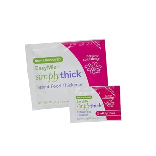 SimplyThick EasyMix, 50 Count of 12g Individual Packets, Gel Thickener  for those with Dysphagia & Swallowing Disorders