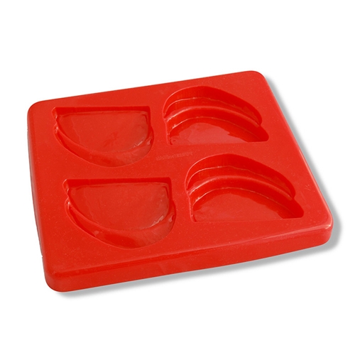 Puree Food Molds Silicone Rubber Fish Fillet Mold - 11 1/4L x 9 1/2W x 1H